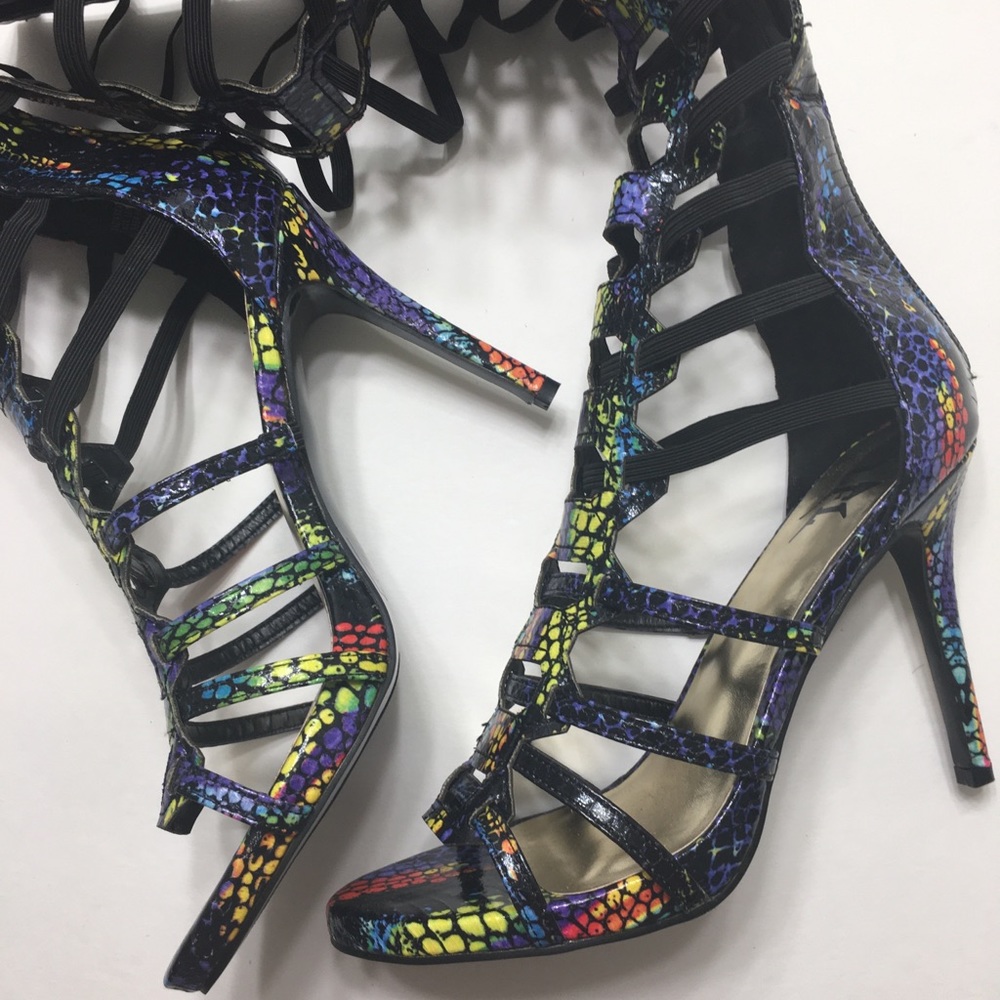 LFL, Knee-High, Multi-Colored Boots, Size 9